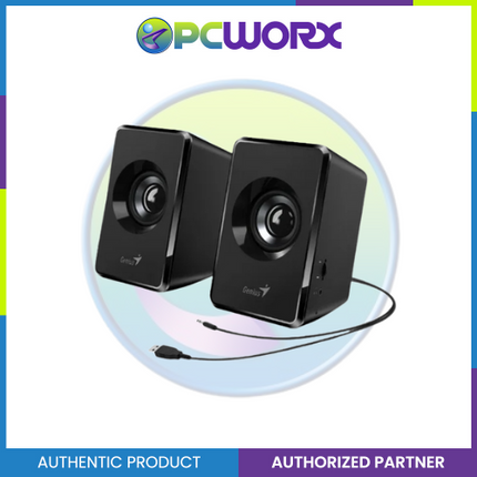 Genius SP-U125 USB Powered Stereo Speakers(Black)