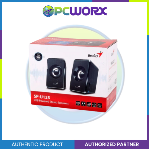 Genius SP-U125 USB Powered Stereo Speakers(Black)