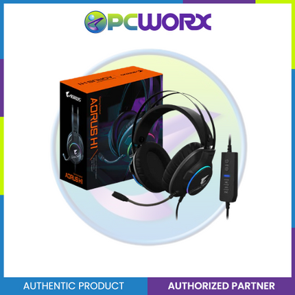 Gigabyte GP-AORUS-H1 Virtual 7.1 Gaming Headset | Desktop Headset | Headset