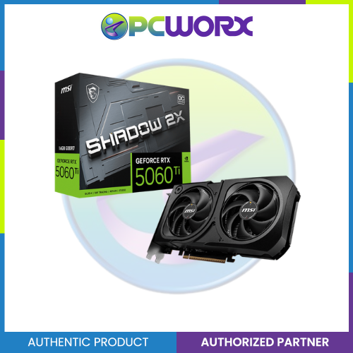 MSI  NVIDIA® GeForce RTX™5060TI Shadow 2X OC Plus 16GB GDDR7 128-bit GPU