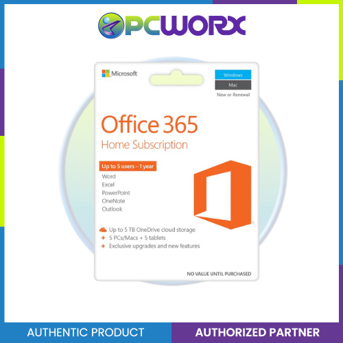 Microsoft Office 365 6GQ-00757 Home Mac/Windows English Subs P2 APAC EM Medialess | Microsoft Office 365 Home