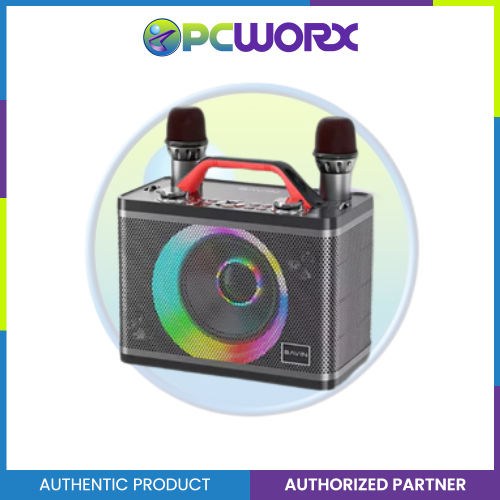 Bavin BM10 Bluetooth Speaker with Wireless Dual Microphone Karaoke 3D Stereo