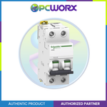 Schneider Acti9 IEC 2P 25A C DIN-Rail Type Miniature Circuit Breaker 440V 10kAIC (A9F74225)