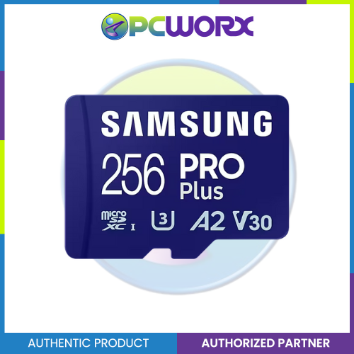 Samsung MB-MD256SA/APC 256GB MICRO SD PRO PLUS W ADAPTER SAMSUNG 256GB MICRO SD MEMORY CARD 256 PRO Memory Card MicroSD