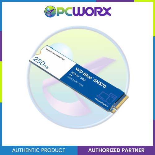 Western Digital WDS250G3B0C SN570 Blue M.2 NVMe PCIe Gen3 2280 SSD | 250GB, 500GB, 1TB | Solid State Drive | Western Digital SSD