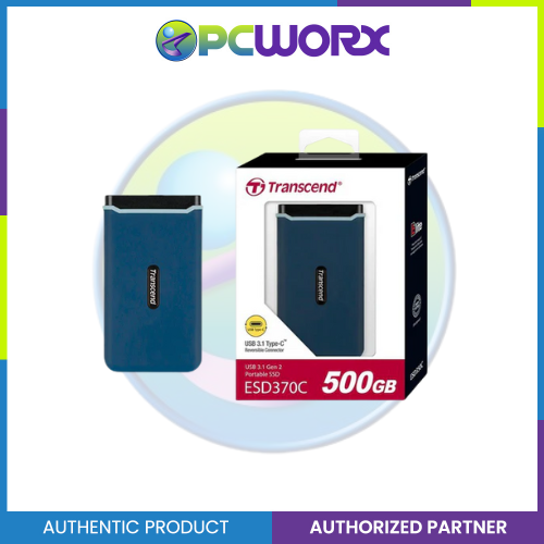 Transcend Ts500gesd370c 500gb USB3.1 Gen2 Type-C Rugged Portable SSD