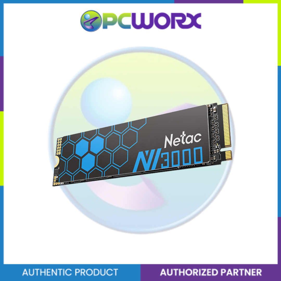NETAC NV3000 M.2 2280 NVME 3X4 3100/2100mbs with heatsink 250GB 500GB
