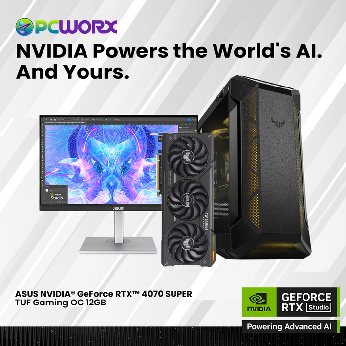 Asus NVIDIA® GeForce RTX™ 4070 SUPER TUF Gaming OC 12GB GDDR6X