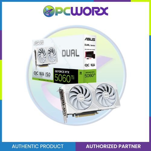 Asus NVIDIA® GeForce RTX™ 5060 Ti Dual OC White 16GB GDDR7 Graphics Card
