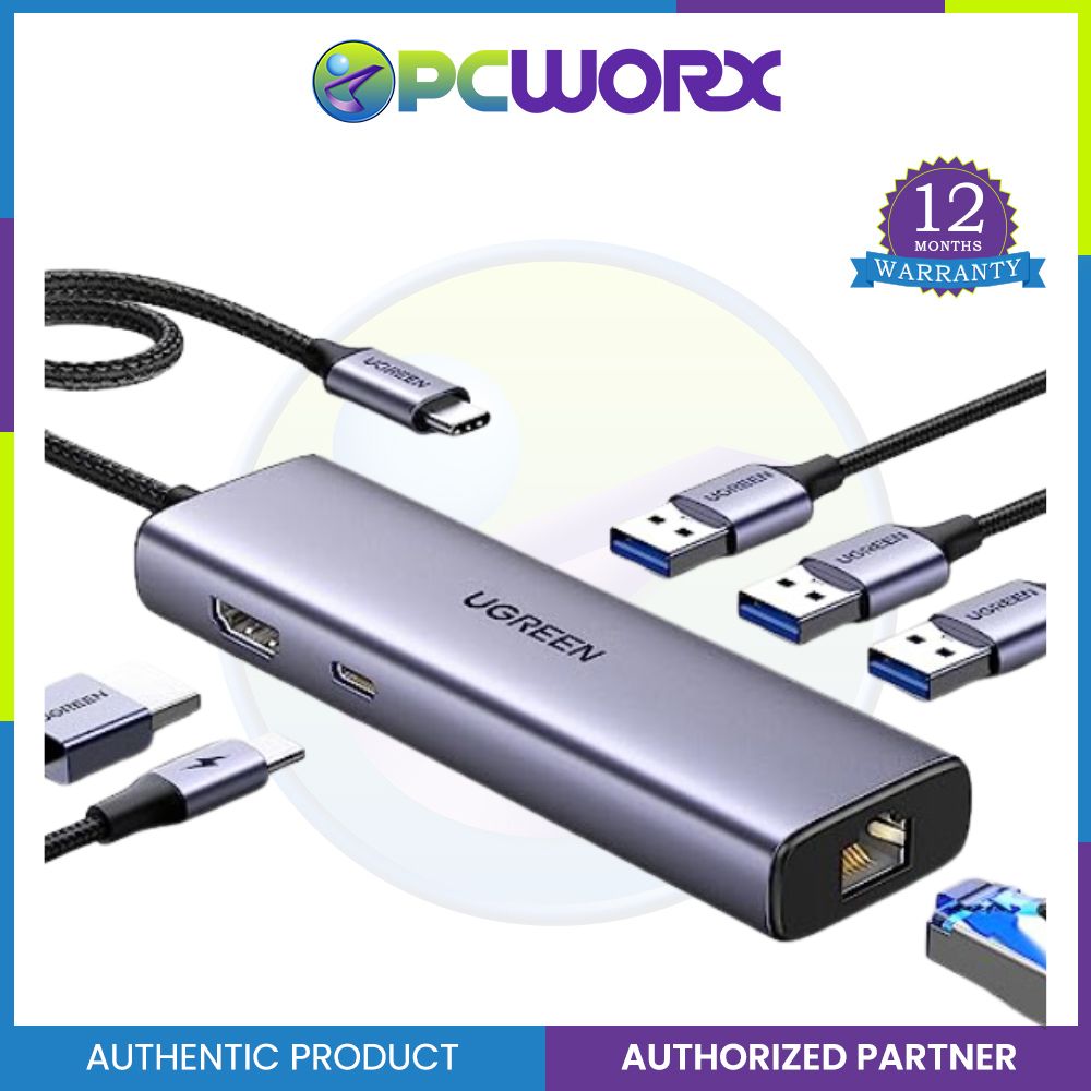 Ugreen Cm512 15598 6in1usb C Multifunction Adapter 15cm Pcworx 6744