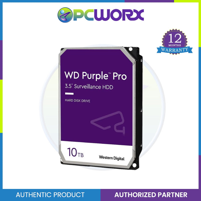 Western Digital WD101PURP 10TB Purple Pro Sata 7200RPM 256MB HDD