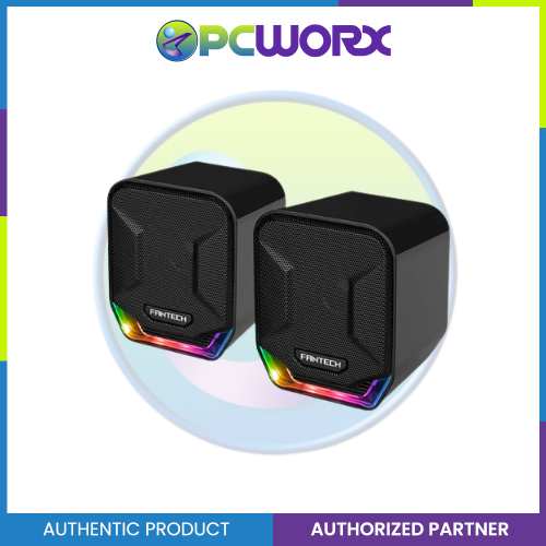 Fantech Sonar GS202 Speaker with RGB Lighting, Multi-Platform Compatibility Gaming Speaker for PC