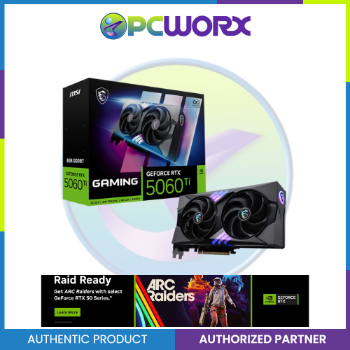 MSI NVIDIA® GeForce RTX™ 5060 Ti GAMING OC 8GB GDDR7 GPU