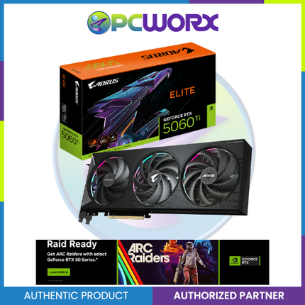 GIGABYTE NVIDIA® GeForce RTX™ 5060 Ti ELITE 16GB GDDR7 GPU
