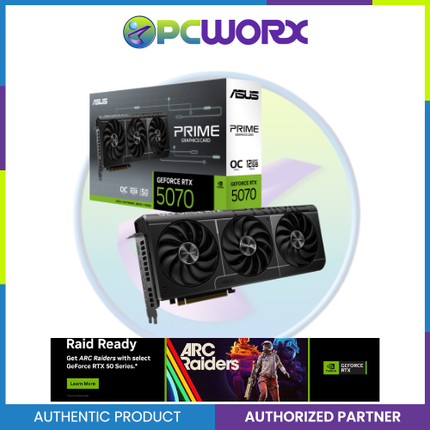ASUS NVIDIA® GeForce RTX™ 5070 PRIME OC 12GB GDDR7 GPU