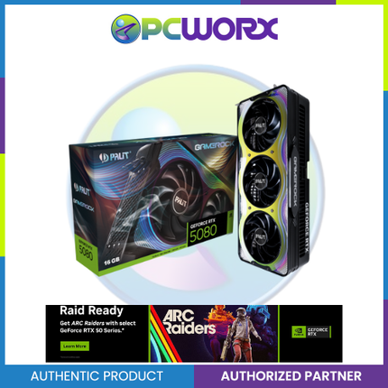 Palit NVIDIA® GeForce RTX™ 5080 GameRock 16GB GDDR7