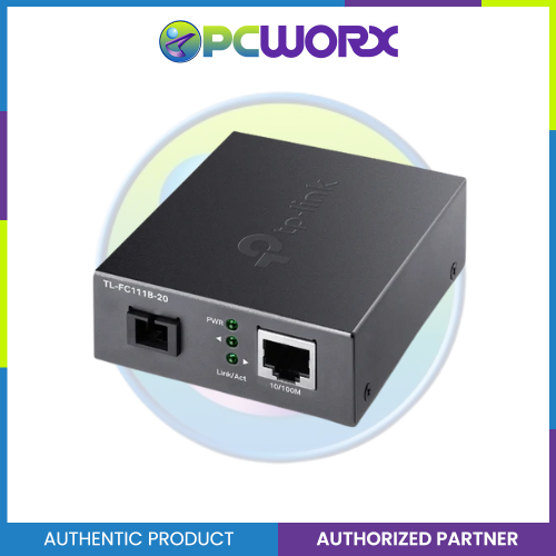 TP-Link TL-FC111B-20 Rx 10/100 Mbps RJ45 to 100 Mbps Single-mode SC WDM Bi-Direc