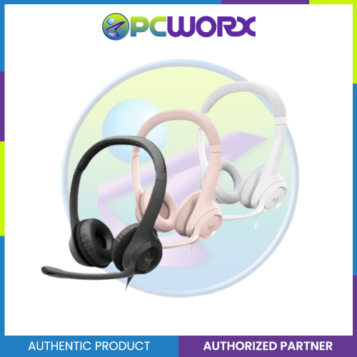 Logitech H390 Stereo Headset USB with Mic – PCWORX1