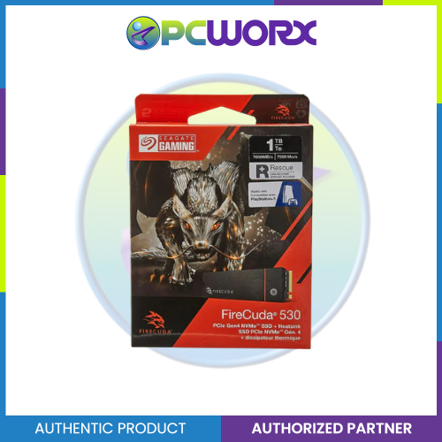 Seagate ZP1000GM3A023 1TB Firecuda 530 Heatsink PCIe Gen4 NVMe SSD | Seagate 1TB SSD Heatsink - Seagate SSD - Solid State Drive