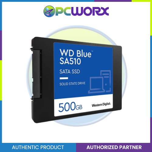 Western Digital WDS500G3B0A SA510 500GB 2.5" SATA III SSD Blue