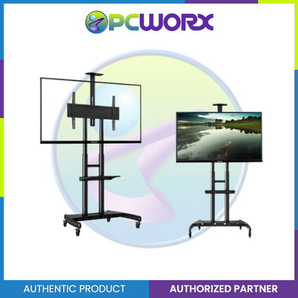 North Bayou NB-AVA1800-70-1P 55"-90" Inch TV Cart Mount | TV Stand | 55"-90" Inch TV Stand Cart | TV Floor Stand