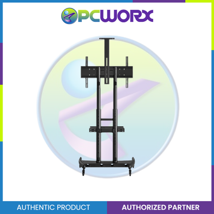 North Bayou NB-AVA1800-70-1P 55"-90" Inch TV Cart Mount | TV Stand | 55"-90" Inch TV Stand Cart | TV Floor Stand