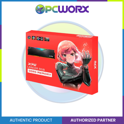 Adata ADAX5U6000-C3016G-DCLARBK-BOX XPG LANCER RGB DDR5 6000Mhz 32GB (2x16GB) W/Heatsink | Adata 32GB DDR5 RGB RAM - 32GB RAM