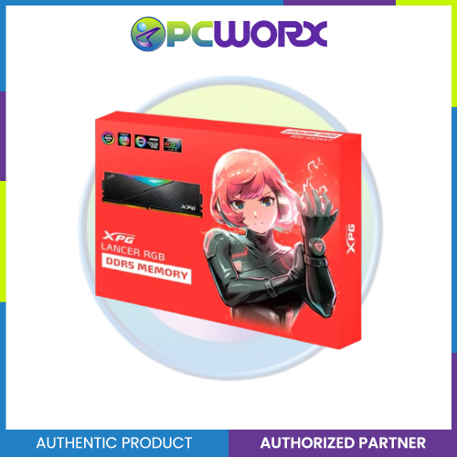 Adata ADAX5U6000-C3016G-DCLARBK-BOX XPG LANCER RGB DDR5 6000Mhz 32GB (2x16GB) W/Heatsink | Adata 32GB DDR5 RGB RAM - 32GB RAM