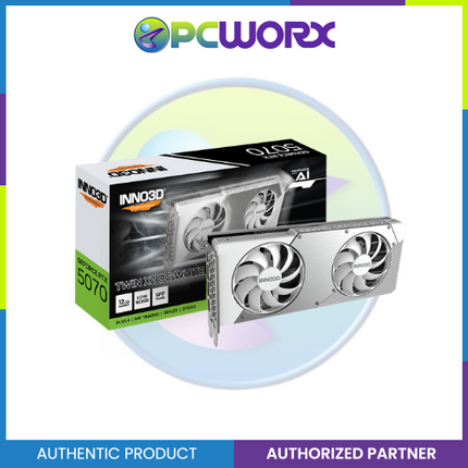 Inno3D NVIDIA® GeForce RTX™5070 N50702-12D7X-195064W X2 OC 12GB GDDR7 White GPU