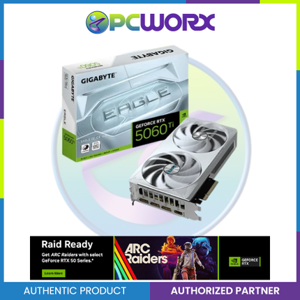 GIGABYTE NVIDIA® GeForce RTX™ 5060 Ti EAGLE OC ICE 16GB GDDR7 GPU