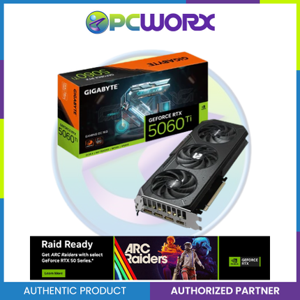GIGABYTE NVIDIA® GeForce RTX™ 5060 Ti GAMING OC 16GB GDDR7 GPU