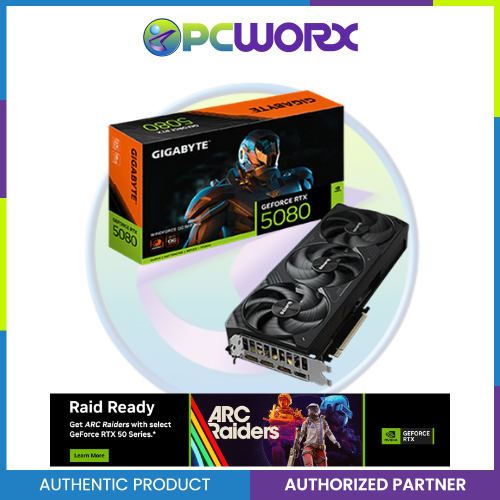 GIGABYTE NVIDIA® GeForce RTX™ 5080 WINDFORCE OC SFF 16GB GDDR7 GPU