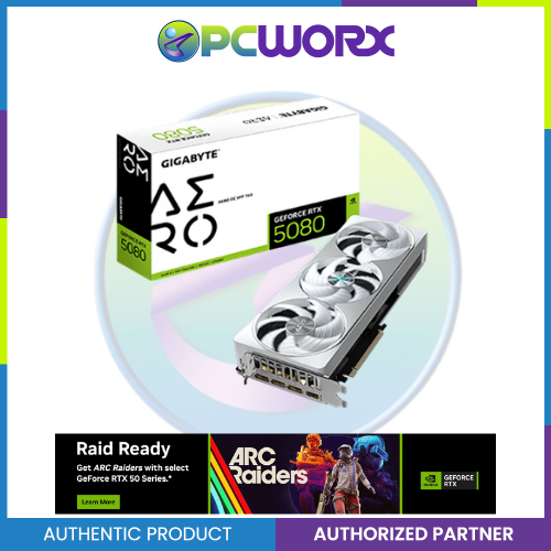 GIGABYTE NVIDIA® GeForce RTX™ 5080 AERO OC SFF 16GB GDDR7 GPU