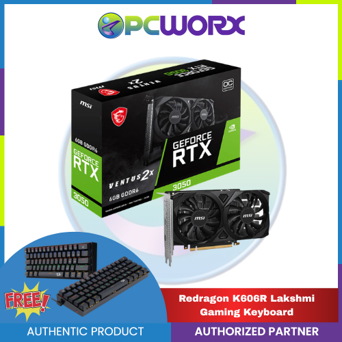 MSI NVIDIA® GeForce RTX™ 3050 Ventus 2X OC 6GB GDDR6 PCIe Graphics Card