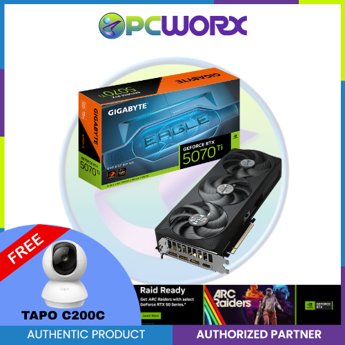 GIGABYTE NVIDIA® GeForce RTX™ 5070 Ti EAGLE OC SFF 16GB (GV-N507TEAGLE-OC-16GD