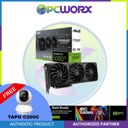 Asus  NVIDIA® GeForce RTX™5060TI PRIME-RTX5060TI-O16G Primce OC 16GB GDDR7 GPU