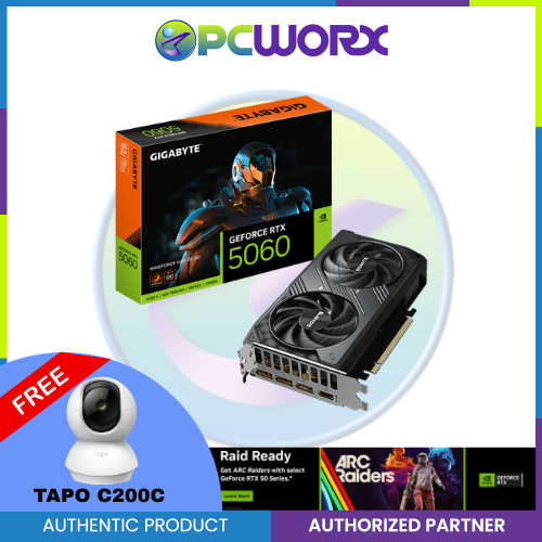 Gigabyte NVIDIA® GeForce RTX™ 5060 WindForce Max OC 8GB GDDR7 Graphics Card