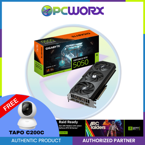 Gigabyte  NVIDIA® GeForce RTX™ 5050 GV-N5050GAMING-OC-8GD Gaming OC 8GB GDDR6 GPU