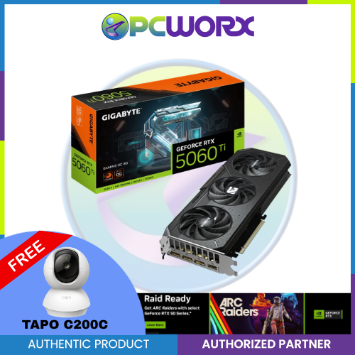 GIGABYTE NVIDIA® GeForce RTX™5060TI GV-N506TGAMING-OC-8GD GAMING OC 8GB GDDR7 Graphics Card