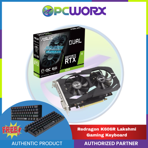 ASUS NVIDIA® GeForce RTX™ 3050 DUAL 6GB GDDR6 14Gbps 96-bit PCIe 4.0 Graphics Card