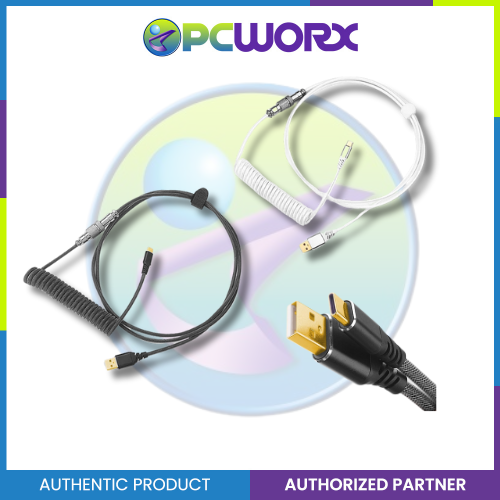 Redragon A115 Type C USB Coiled Wire Spring Cable