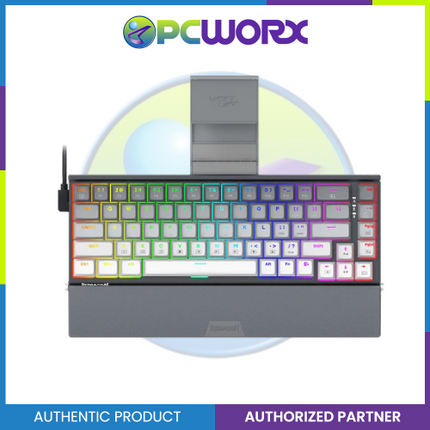 Redragon K641G-GW-RGB Shaco Mechanical Keyboard Grey White