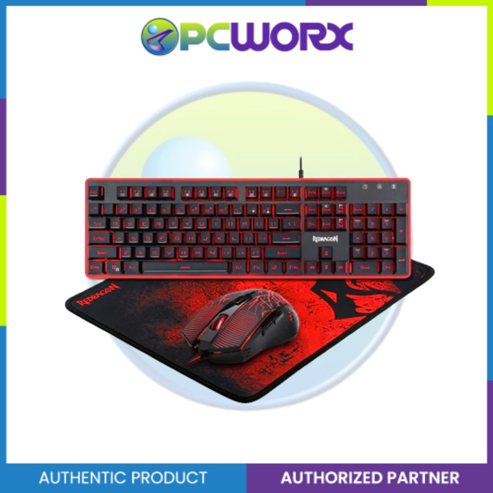 Redragon S107 Keyboard and Mouse Combo Plus Mouse Pad 3 in 1 set