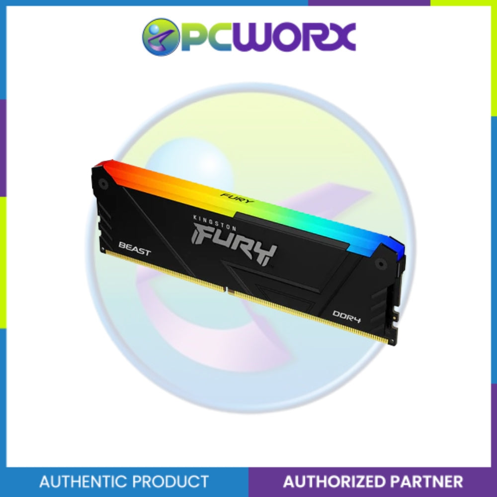 Kingston KF432C16BB2A/8 8GB 3200MHz DDR4 CL16 DIMM FURY Beast RGB