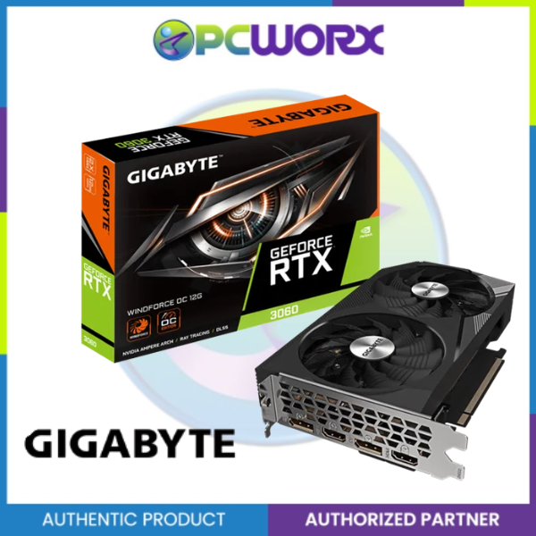 Gigabyte GeForce RTX 3060 WINDFORCE OC 12GB GDDR6 Graphics Card (GV-N3060WF2OC-12GD Rev. 2.0)