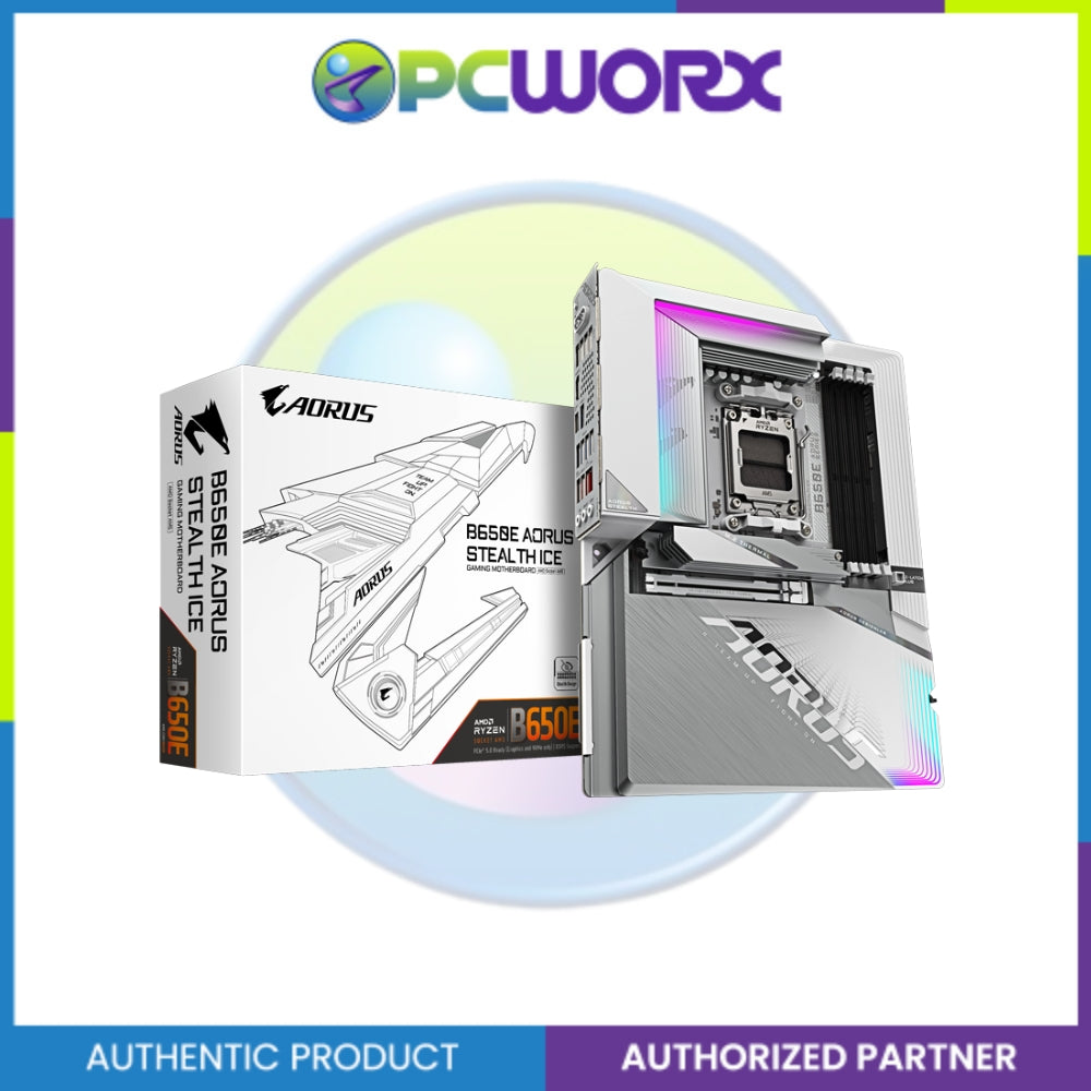 Gigabyte GA-B650E-A-STEALTH-ICE AM5 DDR5 PCIe 5.0 Motherboard