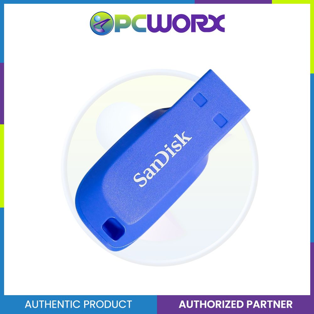 Sandisk SDCZ50C-016G-B35BE  16GB Cruzer Blade USB 2.0 Electric Blue