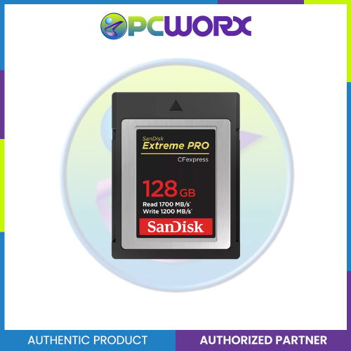 Sandisk SDCFE-128G-GN4NN 128GB Extreme Pro CFExpress Card Type B 1700MB/S R 12