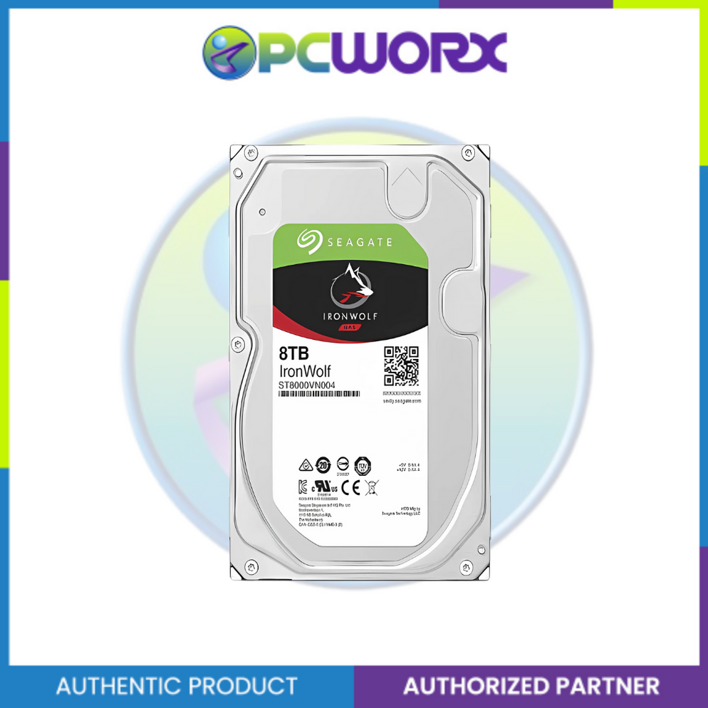 Seagate ST8000VN004 8TB Iron Wolf Hard Disk Drive — PCWORX