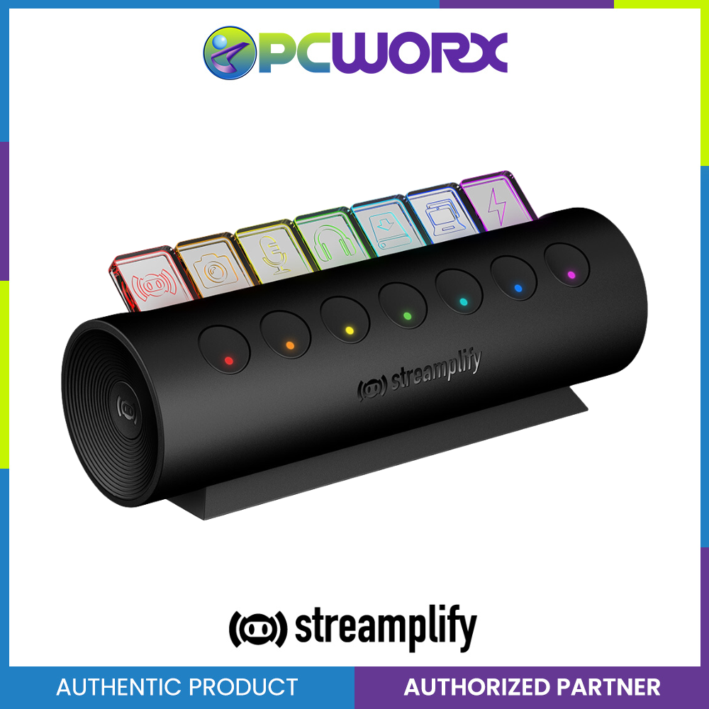 Streamplify HUB CTRL 7-RGB-US-F-BK 7-Port RGB USB Hub Black